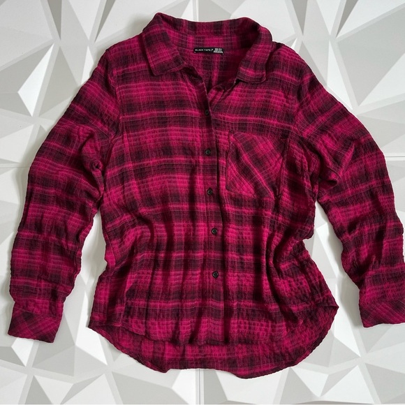 🖤Black Tape 
Women Spread Collar Long Sleeves - Picture 5 of 12